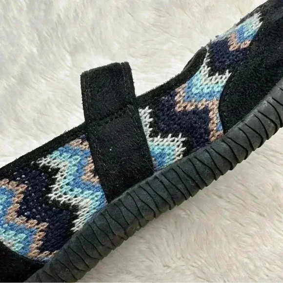 Orthaheel Alta Slippers  Black / Blue / Pink Zigzag Size 5 - Picture 10 of 16